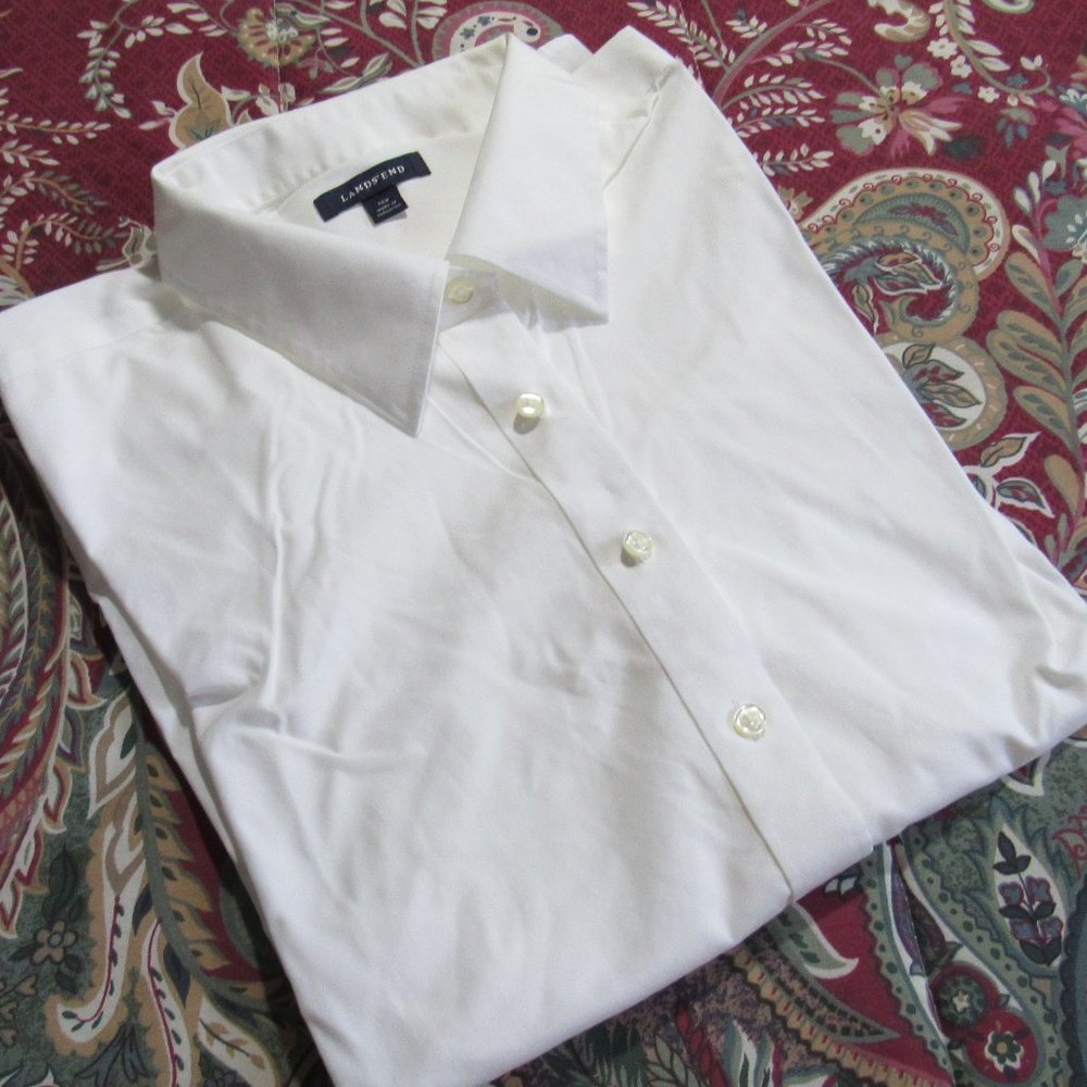NWOT LANDS' END WHITE SHIRT PLUS SIZE 20W